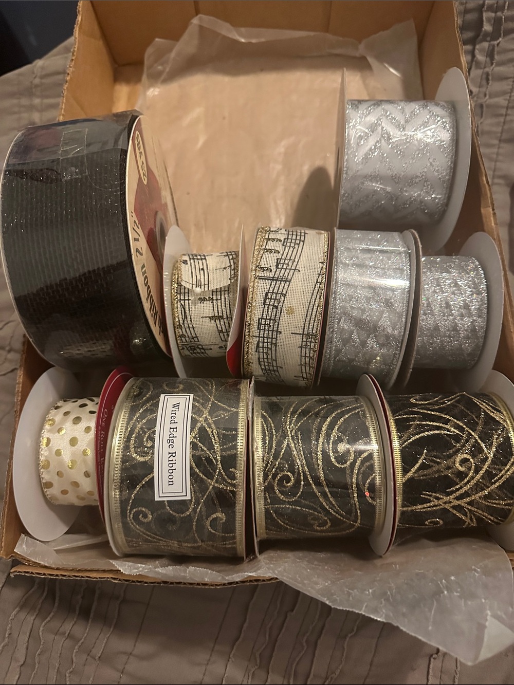Lot of ribbon for crafting /wreath making